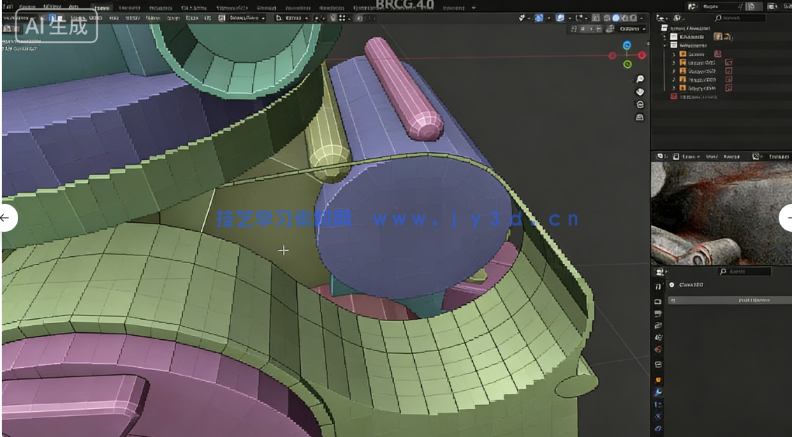 Blender破旧发动机引擎制作全流程视频教程(图1) Blender破旧发动机引擎制作全流程视频教程(图1)