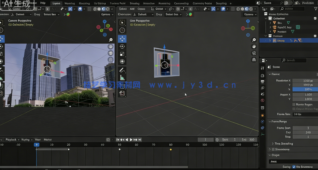 Blender广告级CGI视觉特效初学者实战训练视频教程(图5) Blender广告级CGI视觉特效初学者实战训练视频教程(图5)