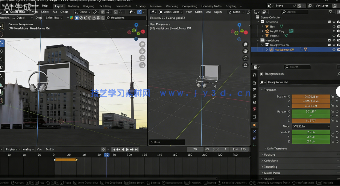 Blender广告级CGI视觉特效初学者实战训练视频教程(图9) Blender广告级CGI视觉特效初学者实战训练视频教程(图9)