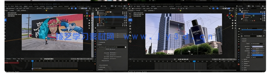 Blender广告级CGI视觉特效初学者实战训练视频教程(图10) Blender广告级CGI视觉特效初学者实战训练视频教程(图10)