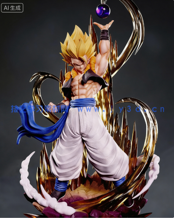 悟吉塔Gogeta《龙珠Z》动漫角色雕刻手办3D打印模型(图1) 悟吉塔Gogeta《龙珠Z》动漫角色雕刻手办3D打印模型(图1)