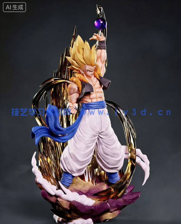 悟吉塔Gogeta《龙珠Z》动漫角色雕刻手办3D打印模型(图6) 悟吉塔Gogeta《龙珠Z》动漫角色雕刻手办3D打印模型(图6)