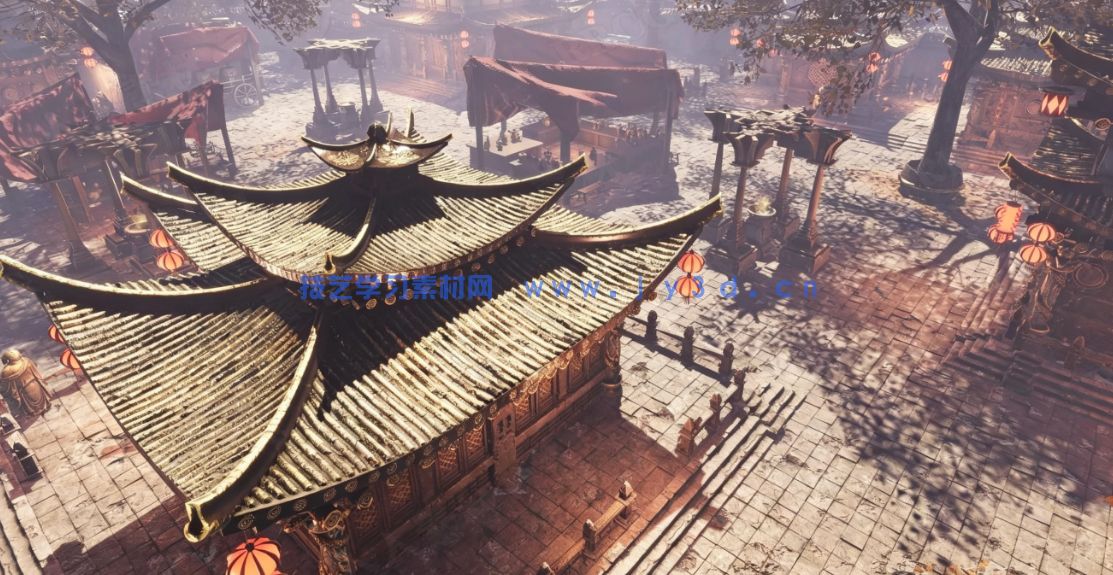 亚洲古代风格皇宫庭院环境场景Unity游戏素材(图3) 亚洲古代风格皇宫庭院环境场景Unity游戏素材(图3)