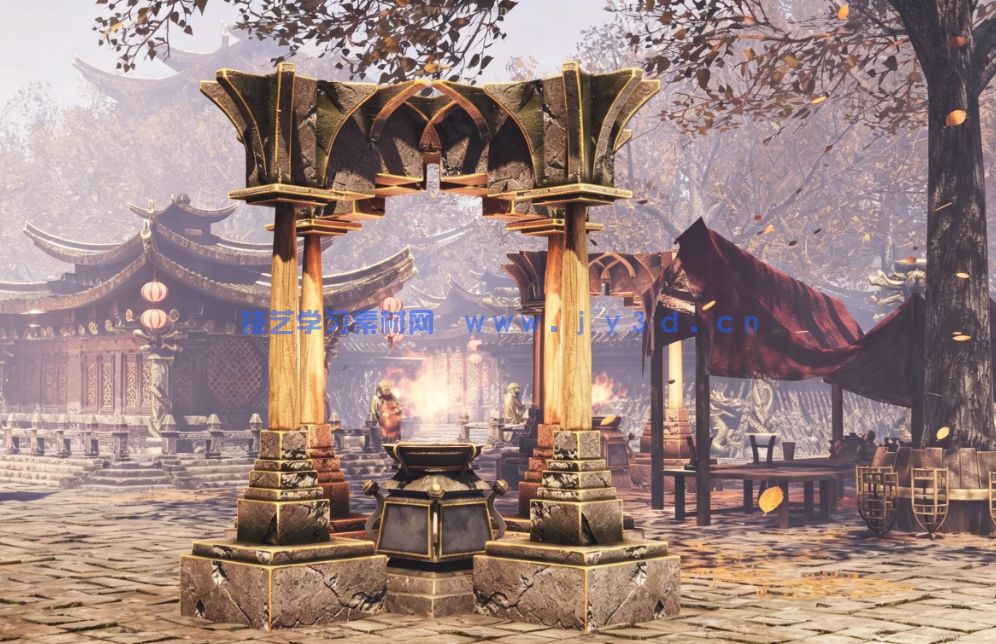 亚洲古代风格皇宫庭院环境场景Unity游戏素材(图6) 亚洲古代风格皇宫庭院环境场景Unity游戏素材(图6)