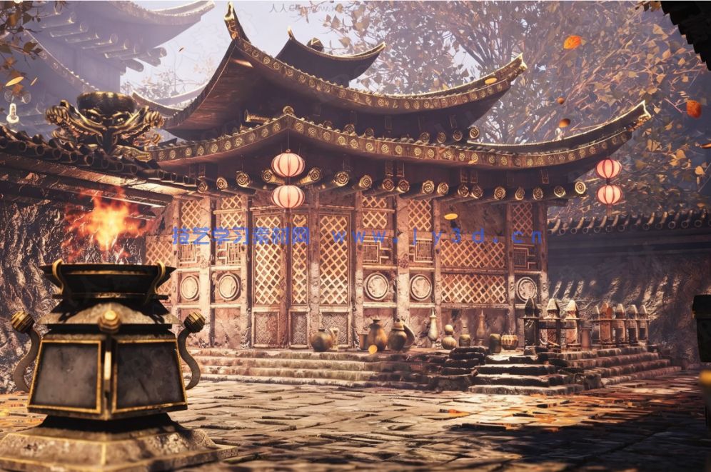 亚洲古代风格皇宫庭院环境场景Unity游戏素材(图7) 亚洲古代风格皇宫庭院环境场景Unity游戏素材(图7)