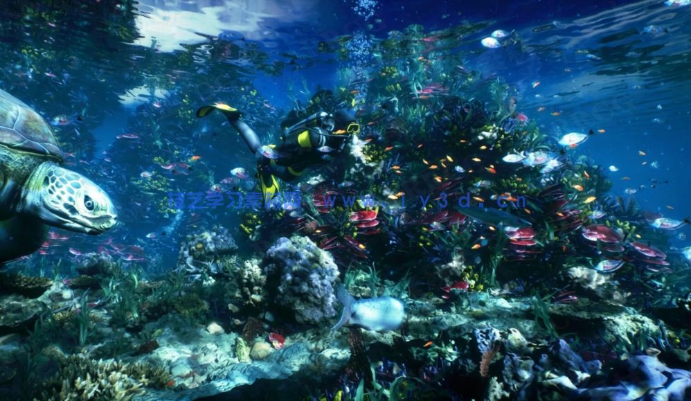 水下世界场景生成工具UE游戏素材(图3) 水下世界场景生成工具UE游戏素材(图3)