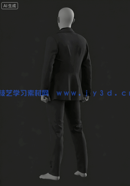 男性西装男士服装Marvelous Designer和CLO 3D项目文件3D模型(图8)
