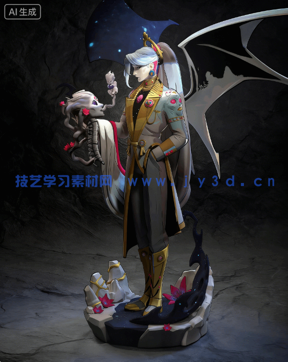 卡俄斯Chaos《哈迪斯》游戏角色雕刻手办3D打印模型(图3)