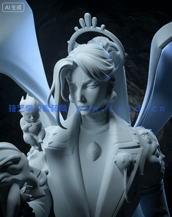 卡俄斯Chaos《哈迪斯》游戏角色雕刻手办3D打印模型(图8)