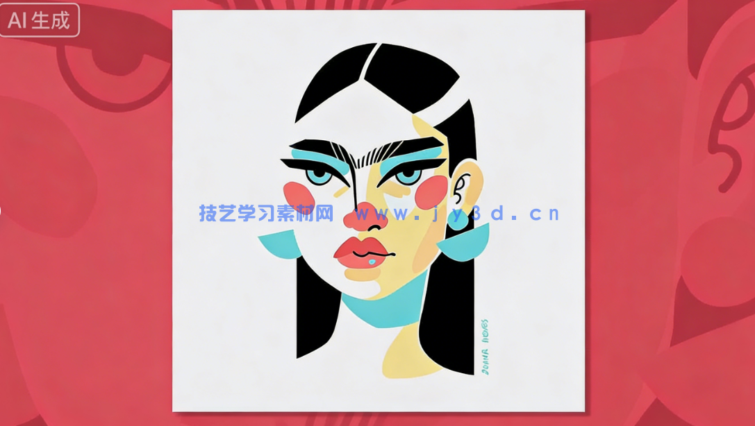 时尚个性女性形象数字插画绘画技术视频教程(图3) 时尚个性女性形象数字插画绘画技术视频教程(图3)