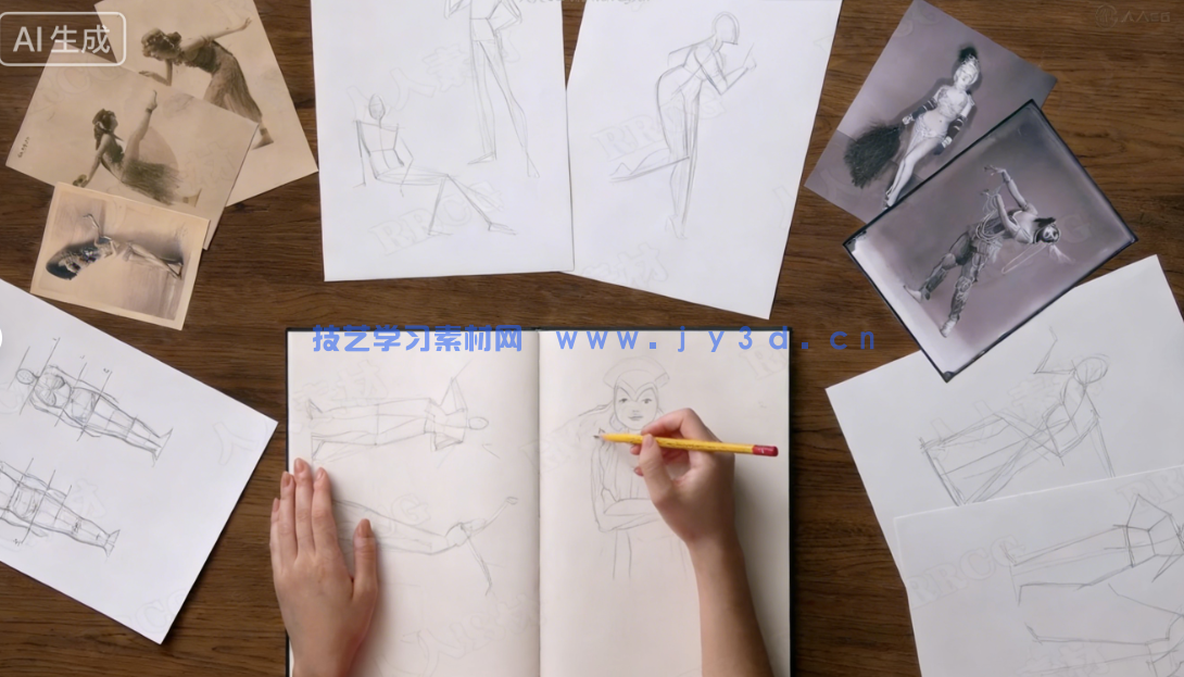 时尚个性女性形象数字插画绘画技术视频教程(图8) 时尚个性女性形象数字插画绘画技术视频教程(图8)