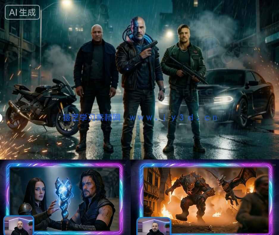 【中文字幕】国外大神电影级AI短片系统化训练视频教程(图3) 【中文字幕】国外大神电影级AI短片系统化训练视频教程(图3)