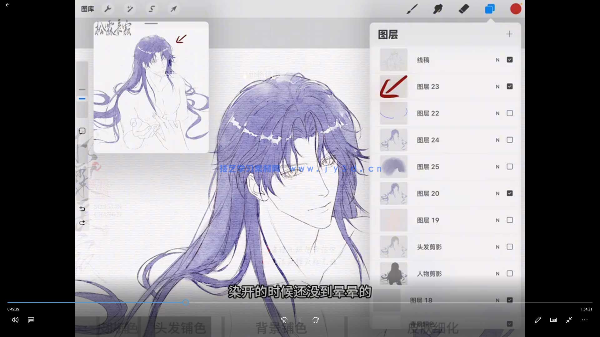 松霖长寂水彩人物头像上色团练第2期2025年(图2)