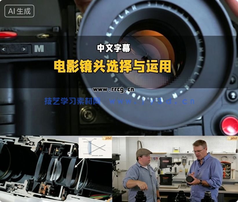 【中文字幕】全面掌握电影镜头的选择测试与创意运用视频教程(图6) 【中文字幕】全面掌握电影镜头的选择测试与创意运用视频教程(图6)