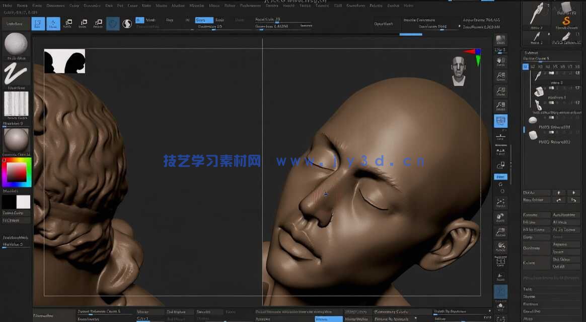 【中文字幕】ZBrush人体雕刻技术进阶大师班视频教程(图10) 【中文字幕】ZBrush人体雕刻技术进阶大师班视频教程(图10)