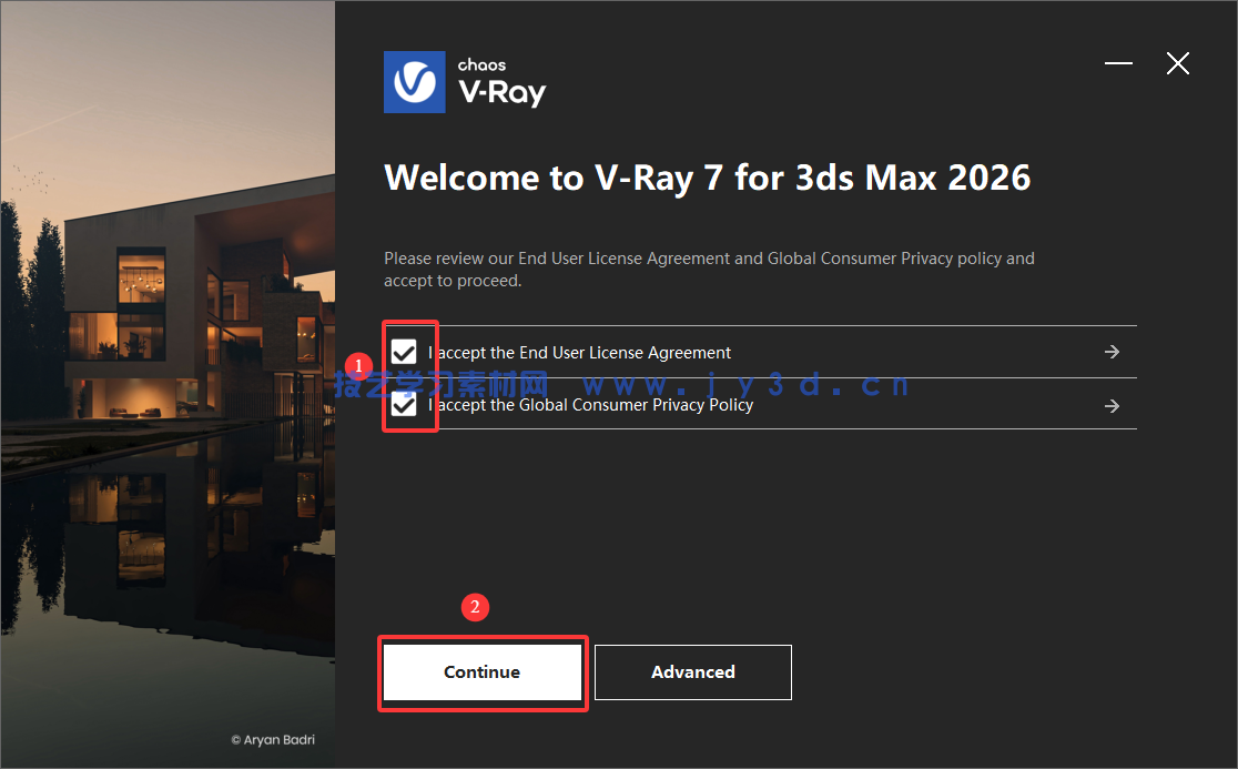 VRay7.3002 渲染器 For max 2022-2027中文破解版(图2) VRay3.6-7.3002 渲染器 For max 2018-2027中文破解版(图2)