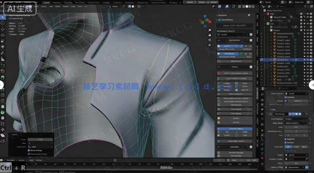 【中文字幕】Zbrush持剑女孩游戏角色雕刻设计全流程视频教程(图4) 【中文字幕】Zbrush持剑女孩游戏角色雕刻设计全流程视频教程(图4)