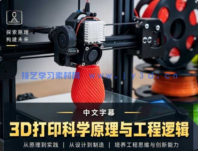 【中文字幕】多材料与多色彩3D打印科学原理与工程逻辑视频教程