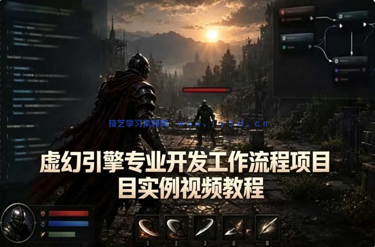 虚幻引擎专业开发工作流程项目实例视频教程