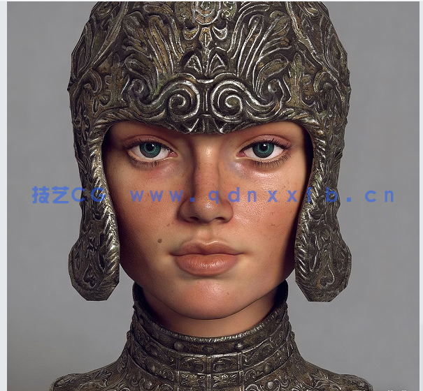 Substance Painter逼真中世纪盔甲与人脸实例制作视频教程(图1) Substance Painter逼真中世纪盔甲与人脸实例制作视频教程(图1)