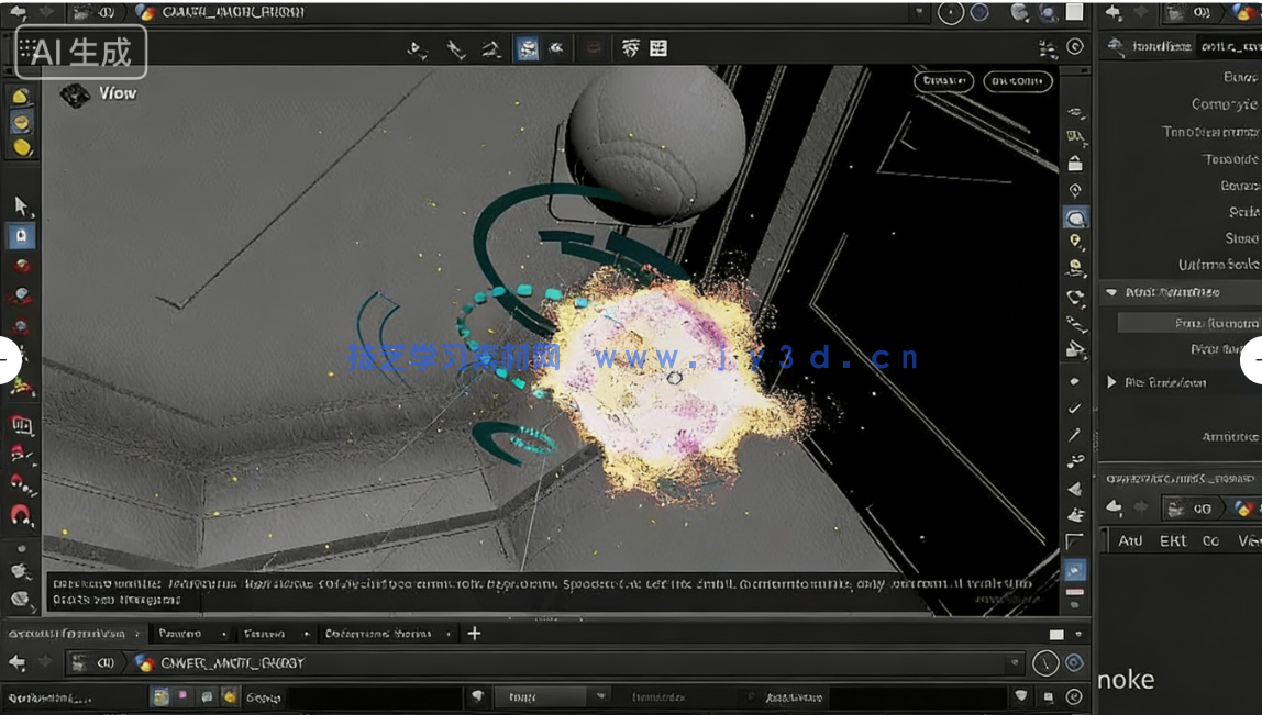 Houdini科幻环境电流与能量特效制作视频教程(图5)